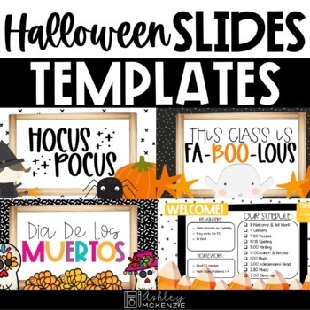Preview of Halloween Slides Templates | Distance Learning | for Google Slides ™