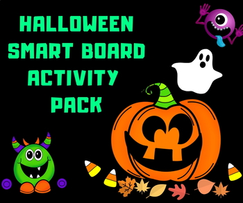 Preview of Halloween Smart Board Online Learning Activity Pack for Distance Learning