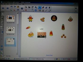 Preview of Halloween SmartBoard Sight Word Center