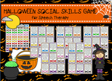 Halloween Social Skills /Pragmatics/Etiquette Activity gam
