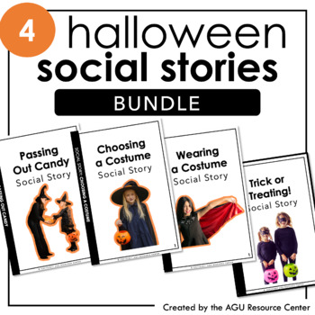 Preview of Halloween Social Stories BUNDLE | EDITABLE | Autism & Special Education