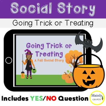 Preview of Halloween Social Story - Going Trick or Treating