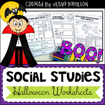 Preview of Halloween Social Studies Worksheets