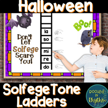 Preview of Halloween Solfege Tone Ladders for Elementary Music Sight Singing