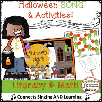 Preview of Halloween Song - Halloween Night -  Literacy & Math Pack
