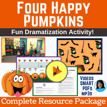 Preview of Halloween Song Package: Pumpkin Song Dramatization: with Boomwhacker Play Along