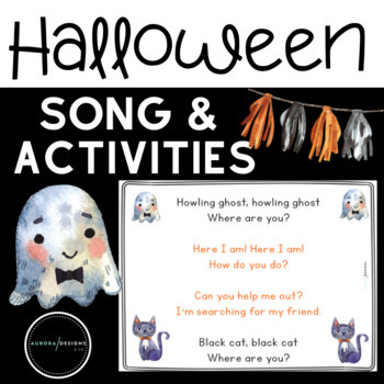 Preview of Halloween Song / Reader Theatre Includes Little Reader and Activities