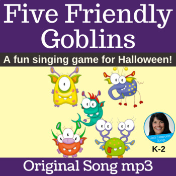 Preview of Halloween Song & Singing Game | K-2 | Original Song mp3 Only