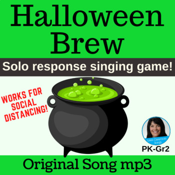 Preview of Halloween Song & Singing Game | Solo and Group Singing | Original Song mp3 Only