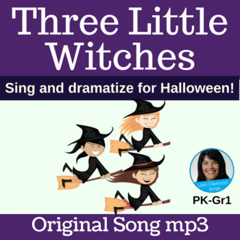 Preview of Halloween Song | Witch Song | Dramatization Activity | Original Song mp3 Only