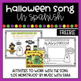 Halloween Song in Spanish - Freebie