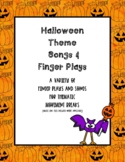 Halloween Songs and Finger Plays