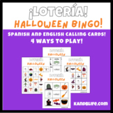 Halloween Spanish Bingo Cards- Dual Language