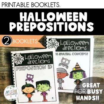Preview of Halloween Prepositions and Following Directions