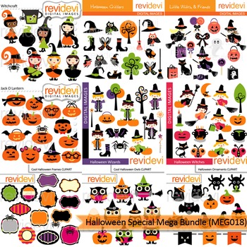 Preview of Halloween Special clip art Mega Bundle (9 packs)
