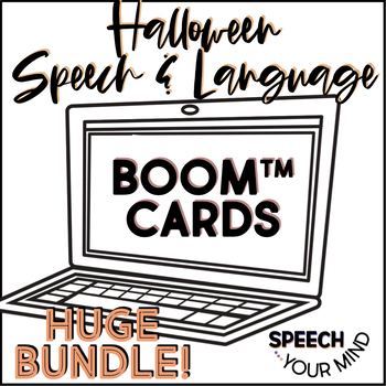 Preview of Halloween Speech & Language Boom Cards™ BUNDLE | Halloween Articulation Language