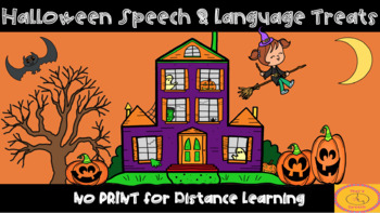 Preview of Halloween Speech & Language Treats
