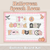Halloween Speech Room Bulletin Board Kit | Fall Speech Room Decor