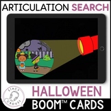 Halloween Speech Search Articulation Activity BOOM CARDS™ 
