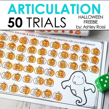 Preview of Halloween Speech Therapy Activities - 50 Trials for Articulation & Apraxia FREE