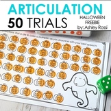 Halloween Speech Therapy Activities - 50 Trials for Articu