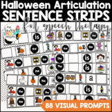 Halloween Speech Therapy Sentence Strips | Articulation Si