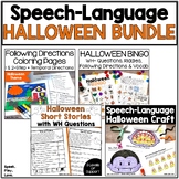 Halloween Speech Therapy Activities - Following Directions