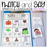Halloween Speech Therapy Activities - Articulation & Langu