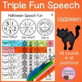 Halloween Speech Therapy Activity Following Directions Game