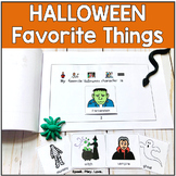 Halloween Speech Therapy Activity with Visuals | Favorite 