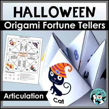 Preview of Halloween Speech Therapy | Articulation Fortune Tellers