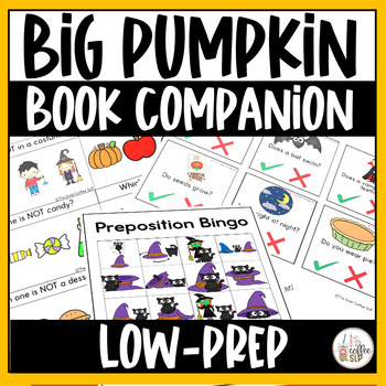 Preview of Halloween Speech Therapy Book Companion for Big Pumpkin