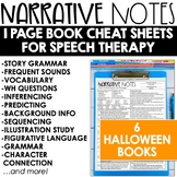 Halloween Speech Therapy Book Companions - WH Questions Re