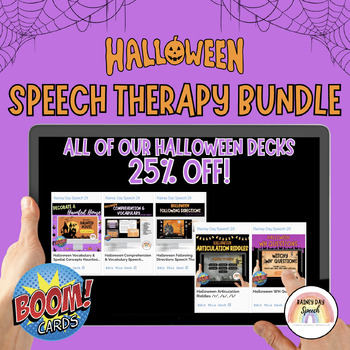 Preview of Halloween Speech Therapy Bundle!