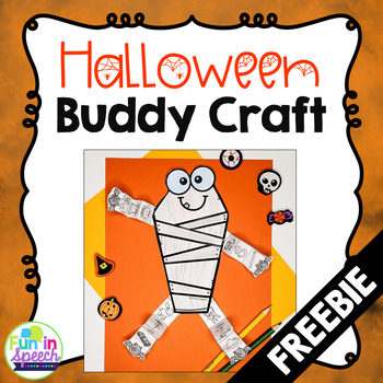 Preview of Halloween Speech Therapy Craft FREEBIE