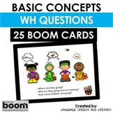 Halloween Speech Therapy, Halloween Boom Cards, WH Questio