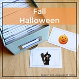 Speech Therapy Halloween Activity for Language (ELL) | Photo Cards