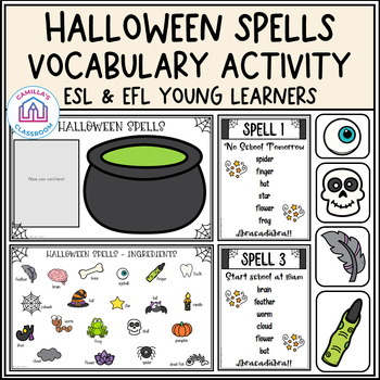 Preview of Halloween Spells - Vocabulary Activity