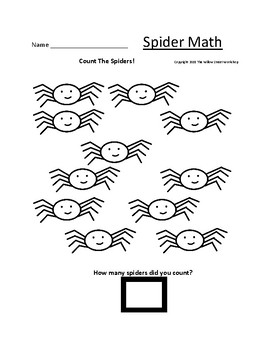 Halloween Counting and Addition- Halloween Spider Math | TpT