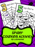 Halloween Spider Number and Counting Activity for Preschool