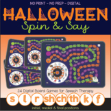 Halloween Spin & Say – No Print No Prep Digital Board Game
