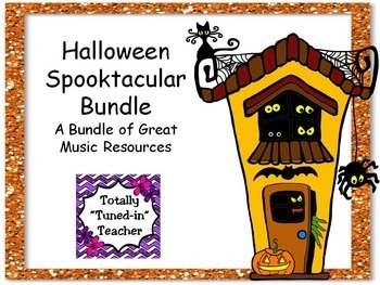 Halloween Spooktacular Music Bundle of resources by Totally tuned in Teacher