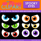 Halloween Spooky Eyes Clip Art (Digital Use Ok!)