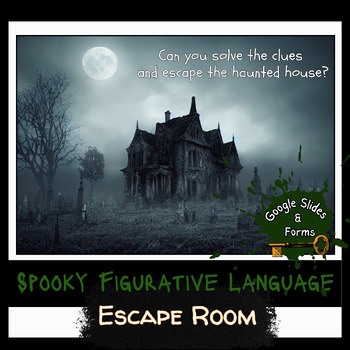 Preview of Halloween: Spooky Figurative Language Escape Room ELA