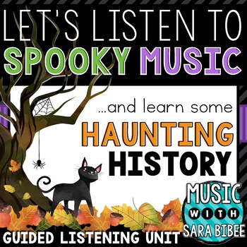 Preview of Halloween Spooky Music Presentation with Haunting History and Video Links