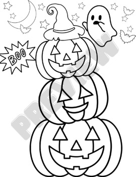 Happy Halloween Coloring Book For Kids Ages 4-8: Spooky Pumpkins Colouring  Pages for Boys Girls Teens and Toddlers to Celebrate Halloween (Paperback)