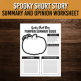 Halloween Spooky Short Story Pumpkin Summary and Opinion G