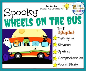Preview of Halloween - Spooky Wheels on the Bus - Reading Comprehension Morning Work Fall