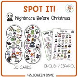Halloween Spot-it Game | Nightmare Before Christmas