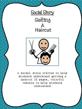 Preview of Getting a Haircut Social Story-For Special Education and Autism
